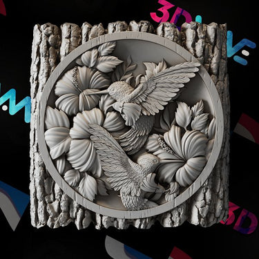 HUMMINGBIRDS 3d stl - 3DWave.us